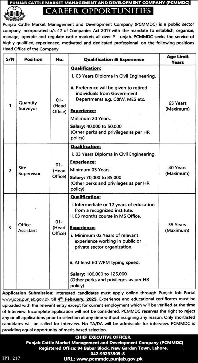 PCMMDC Jobs 2025